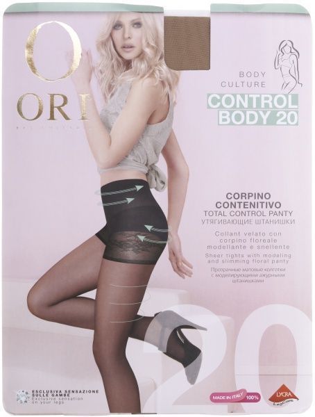 Колготки женские ORI Control Body 20 Den Pesca р. 2 коричневый 1 пар 