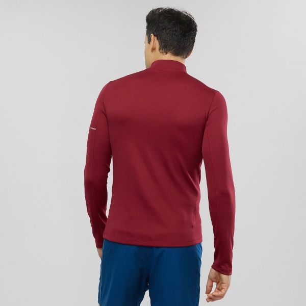 Джемпер Salomon AGILE HZ MID LC1049800 р. S бордовий