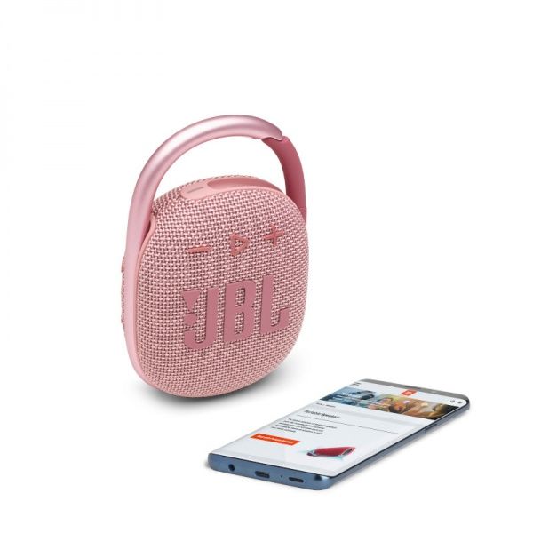Портативная колонка JBL® Clip 4 1.1 pink (JBLCLIP4PINK)