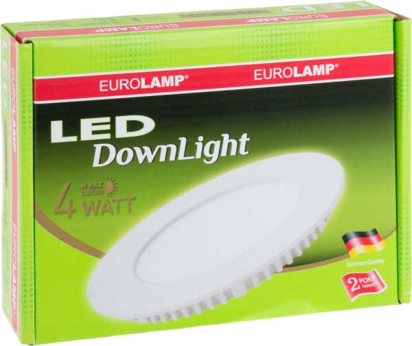 Светильник точечный Eurolamp Downlight 2 штуки в упаковке 3000 К белый DIY-LED-DLR-4/3 