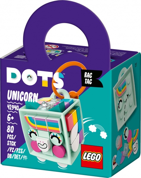 Конструктор LEGO Dots Брелок для сумочки «Єдиноріг» 41940