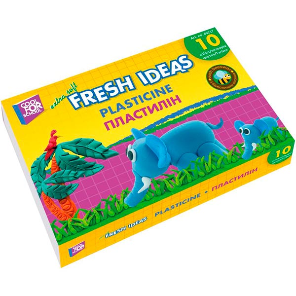 Пластилин Fresh Ideas CF60217 10 цветов 100 г Cool For School