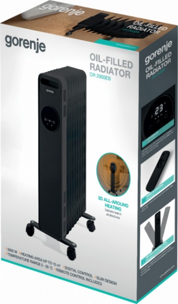 Масляный обогреватель Gorenje OR2000EB