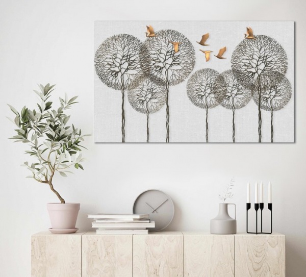 Картина на холсте Одуванчик-абстракция 60x100 см Dekor-Karpaty ЕО255 