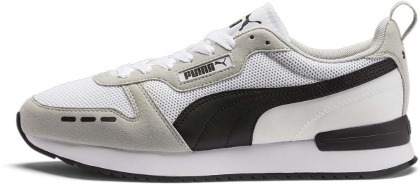 Кроссовки Puma PUMA R78 PUMA WHITE-GRAY VIOLET-PUMA BLA 37311702 р.40 белый
