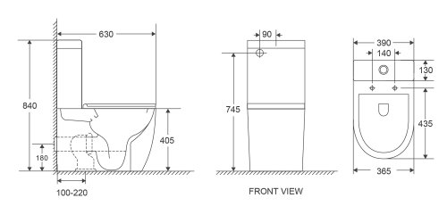 Унитаз-компакт Imprese OSLAVA TWIST с06507103TW