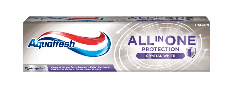 Зубная паста Aquafresh ALL IN ONE хрустальная белизна 75 мл