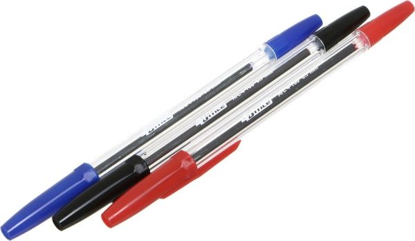 Набор ручек шариковых 3 шт. (разноцветные) 4-106 4OFF 