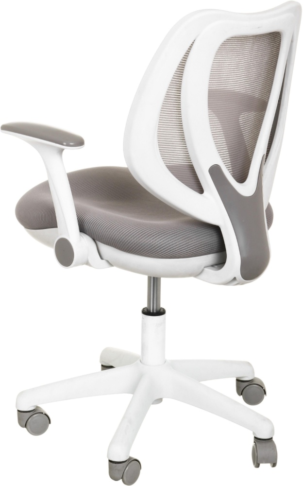 Крісло ігрове Центр Меблів Генрі біло-сірий