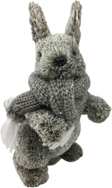 Декорація новорічна Зайчик 14х89 см EPI-F9582B-W 