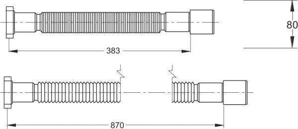 Гофра Bonomini 9345PP64B0 с кольцом из пластика