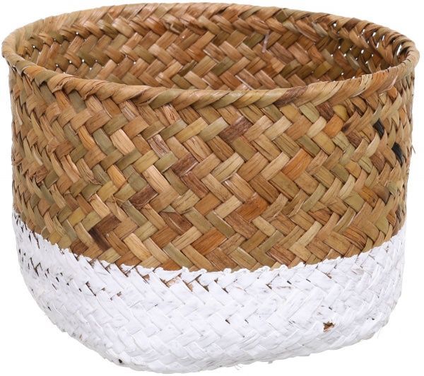 Кошик плетений маленький 16х10 см білий