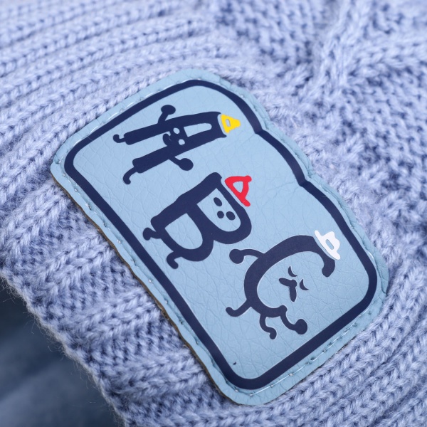 Шапочка детская для мальчика Kraft+ р.42-44 темно-голубой 1835 