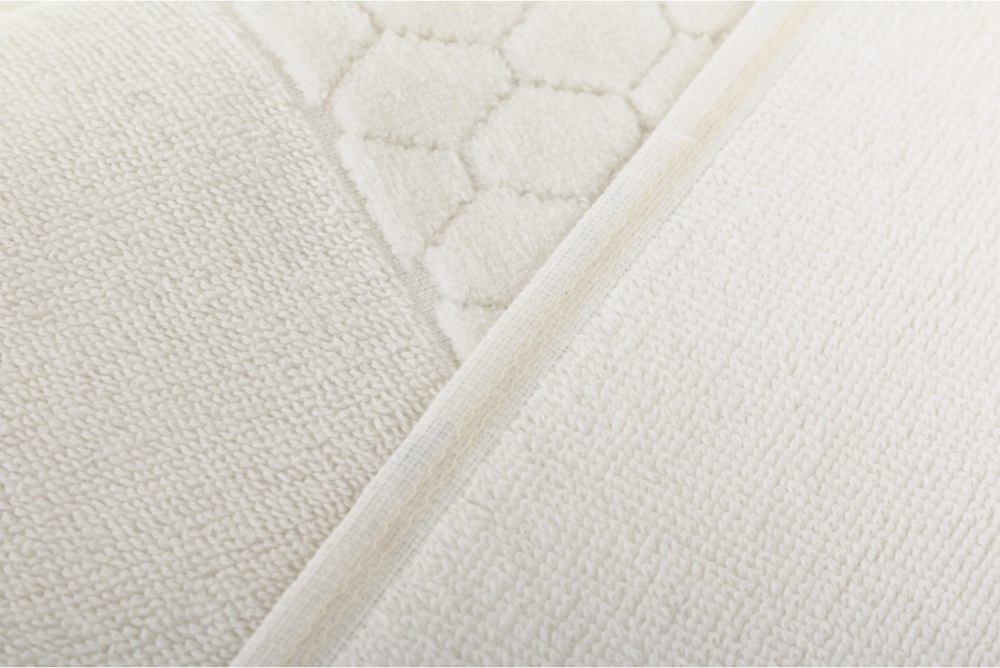 Рушник махровий VELOUR CELLS 50x90 см айворі La Nuit