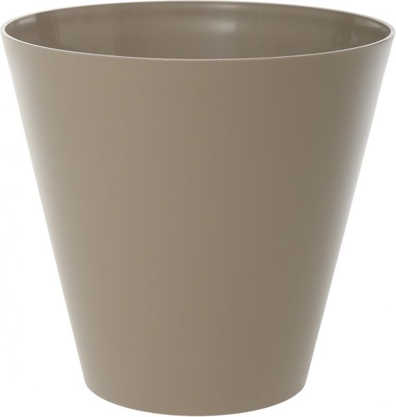 Горшок пластиковый Prosperplast Tubus круглый 28,5л мокко (74954-7529) 