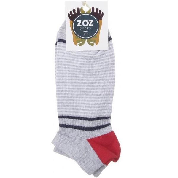 Шкарпетки чоловічі ZOZ смужка р. 25 сіро-синій 