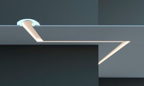 Карниз Tesori KD 112 white 1150x165x60мм 