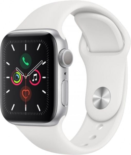 Смарт-годинник Apple Watch Series 5 GPS, 40mm Silver Aluminium Case wit (MWV62UL/A)
