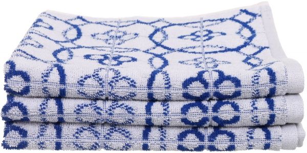 Рушник кухонний Bhali 50x50 см Lasa білий із синім 