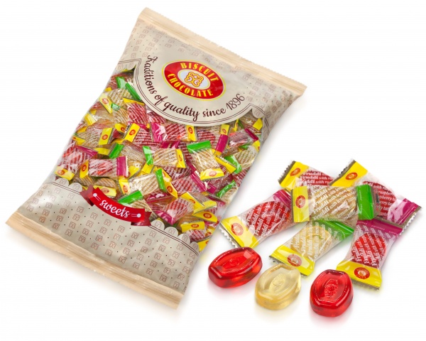 Карамель ХБФ Фрудді-Мікс зі смаком малини лимона 1000 г 