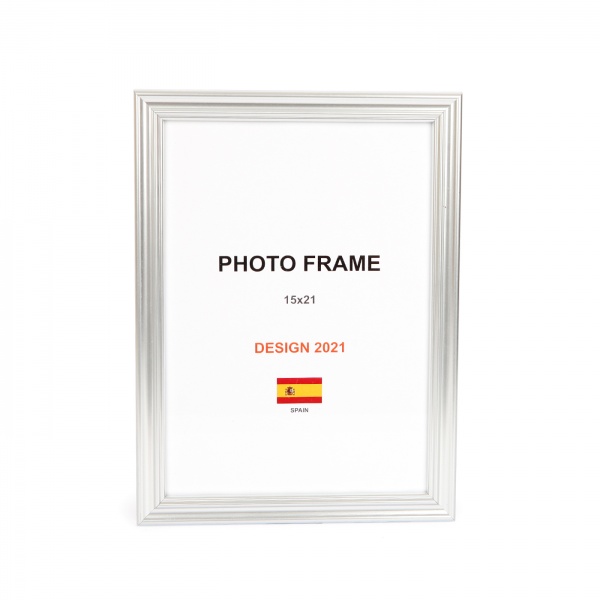 Рамка для фото 1 фото 15x21 см серебро 