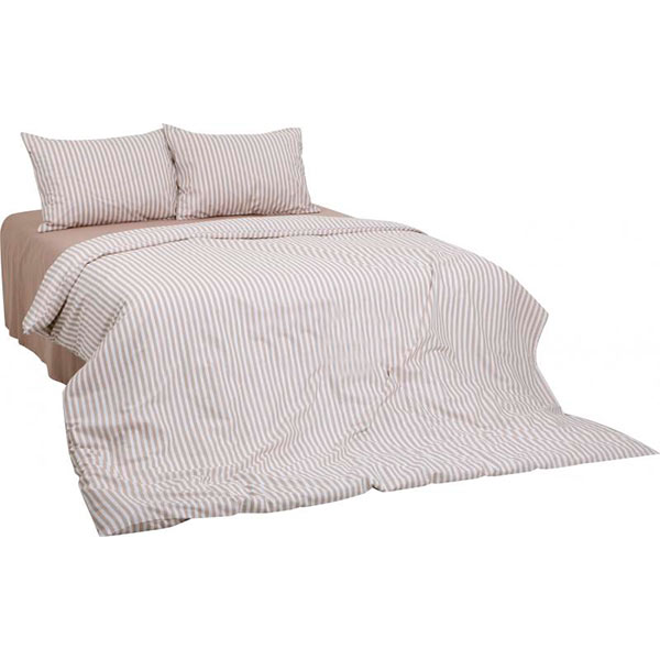 Комплект постільної білизни 1.5 смужка бежева UP! (Underprice) 
