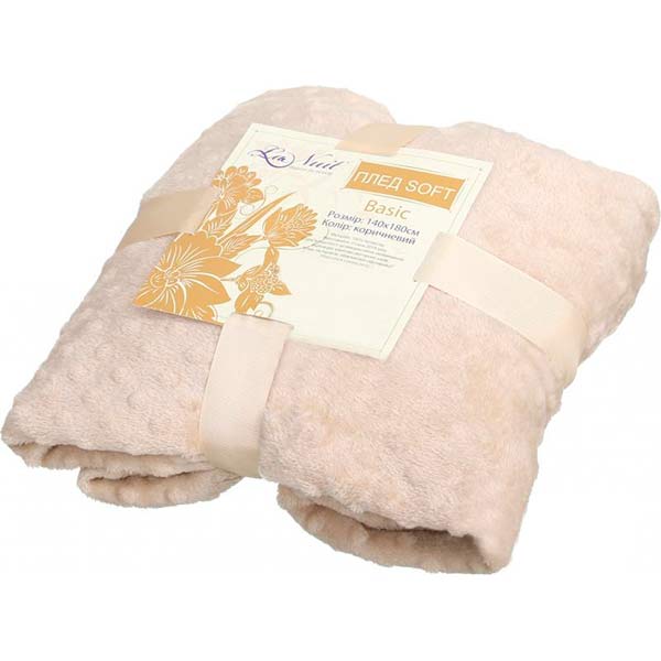 Плед Basic Soft 140x180 см коричневий La Nuit 
