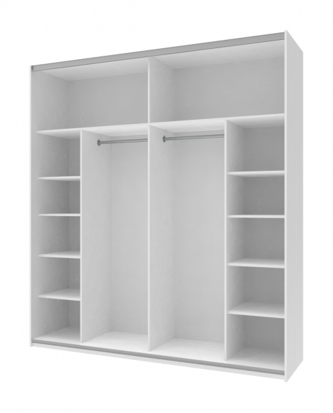 Корпус шкафа-купе G-Кайзер Doros 2200х600x2400 мм белый альба