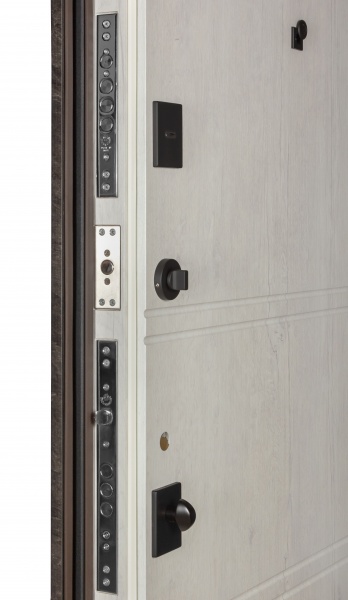 Дверь входная Булат К-8 (квадро) 539/237 mamba morion / рустик авиньон блан 2050x950 мм левая