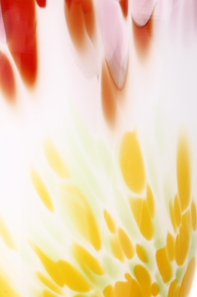 Ваза Wrzesniak Glassworks Confetti 24 см зелено-желто-розовый 