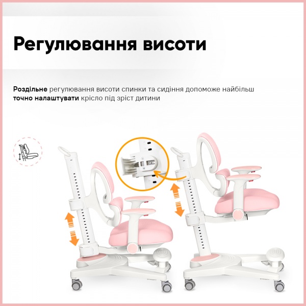 Кресло детское Mealux Space Air Pink (Y-609 KP) розовый 