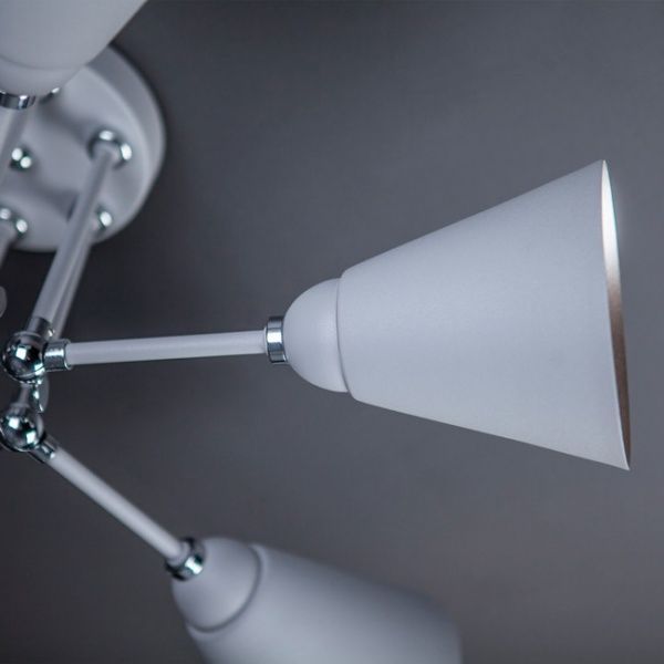 Люстра стельова Strotskis Nigella 6x60 Вт E27 сірий/металік 70052/6 