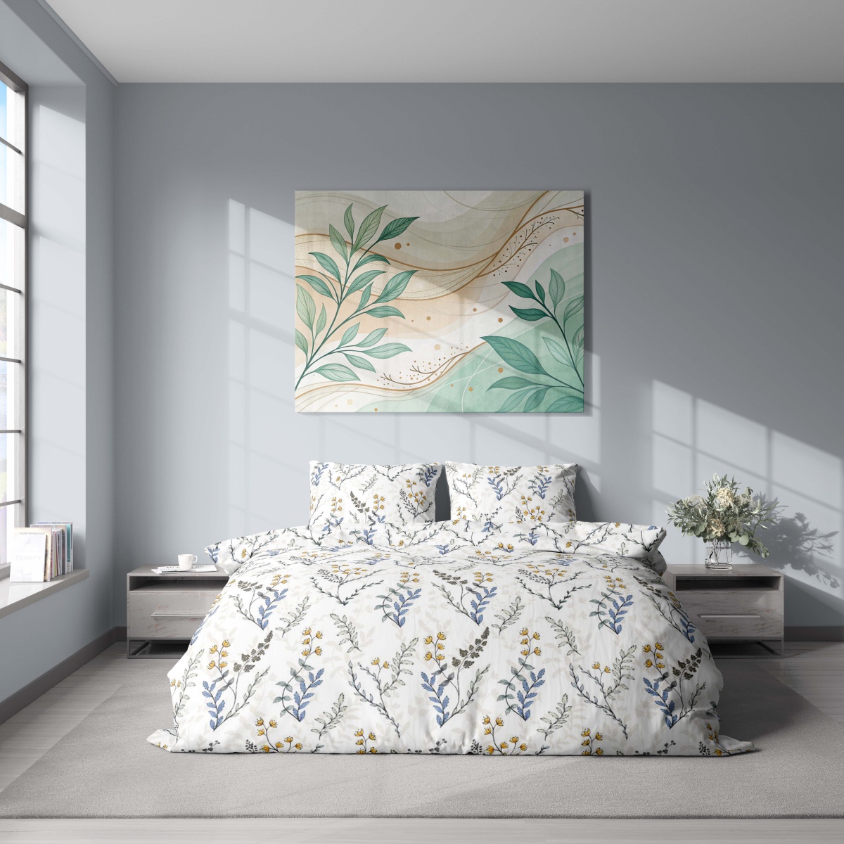 Комплект постельного белья 2,0 FLOWERSY SKETCH мульти Luna — фото 1