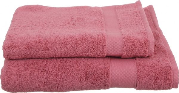 Рушник махровий з бордюром 50x90 см рожевий La Nuit 