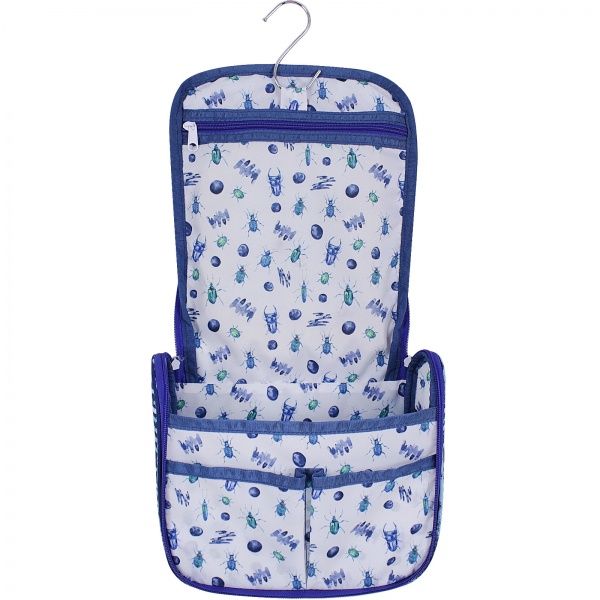 Косметичка Bagland Цветы 4,5 л синий суб.862 (721664) 