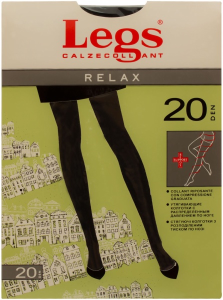 Колготки Legs RELAX 20 den NERO 2 черный