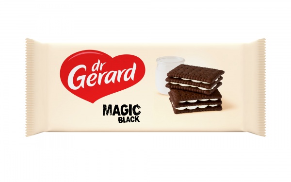 Печиво-сандвіч Dr Gerard Magic black з кремовою начинкою 144 г 