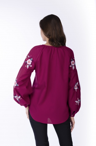 Вишиванка Едельвіка р. XL бордовий 490-21/00