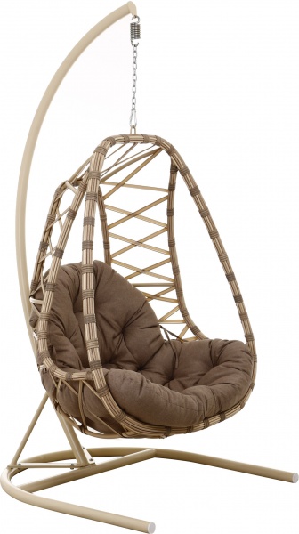 Кресло-кокон Феникс плетение зигзаг пробка