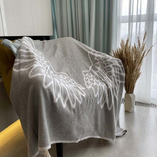 Плед Wing 140x200 см серый SoundSleep 