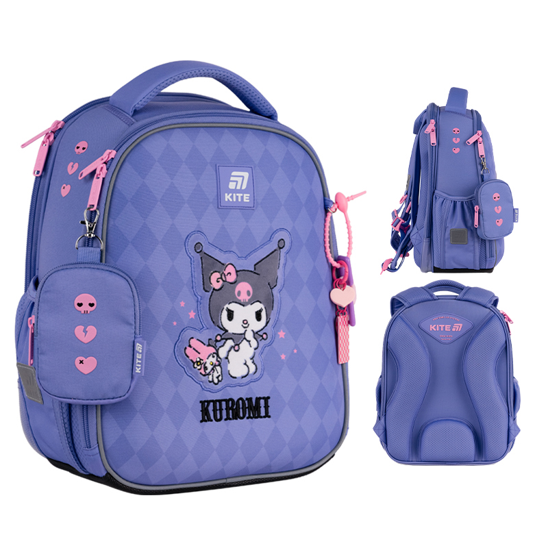 Рюкзак каркасный KITE Education Kuromi HK25-555S-2