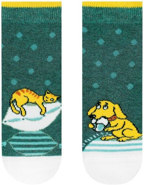 Шкарпетки Conte-Kids Веселі ніжки 334 17С-10СП р.14 темно-бірюзовий 