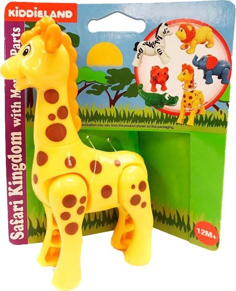Іграшка-тріскачка Kiddieland Дикі звірі Жираф 057018