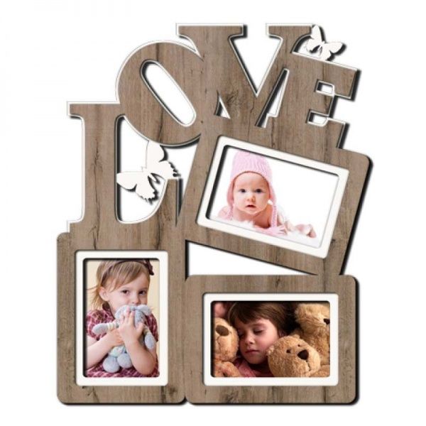 Рамка для фото 45х37 С ДВП, світле дерево 10x15 см сірий 