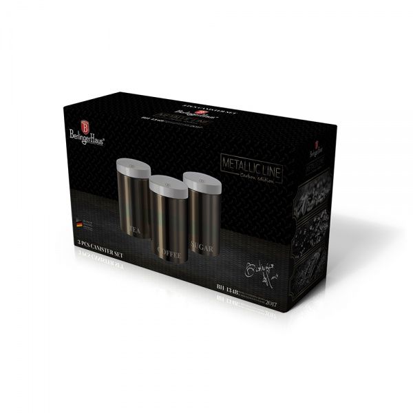 Набір ємностей для зберігання Metallic Line CARBON Edition BH 1348 Berlinger