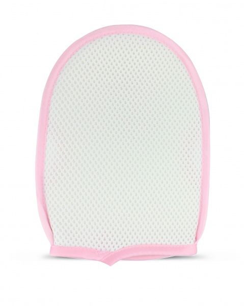 Мочалка Suavipiel рукавиця Актив (мікрофібра), біло-рожева 000001939 