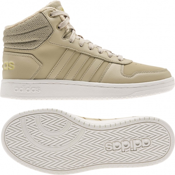 Кроссовки Adidas HOOPS 2.0 MID GZ8039 р.UK 5,5 бежевый