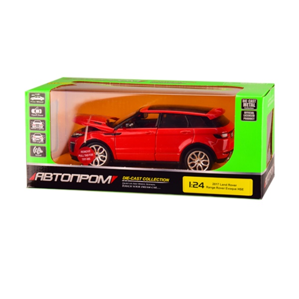 Автомодель Автопром металева Range Rover Evoque HSE (асортимент) 1:24 68258A