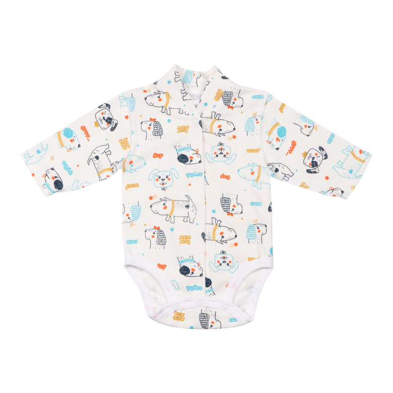 Боди для мальчика GABBI Собачки р.62 голубой 13868