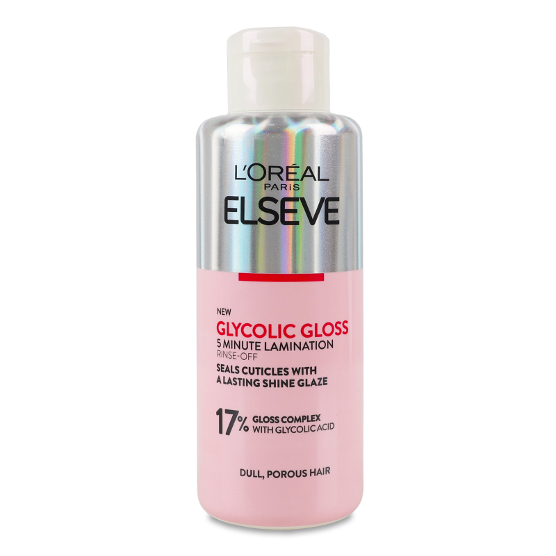 Крем Elseve Glycolic Gloss с эффектом ламинации Glycolic Gloss для придания блеска и смягчения волос 200 мл